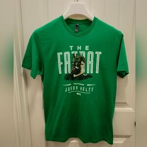 Jason Kelce Eagles FatBat NFLPA Licensed Graphic Tee Kelly Green Size M